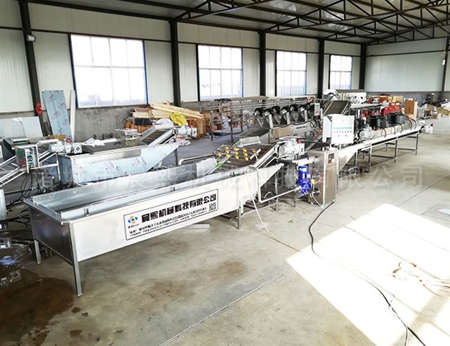 部隊(duì)食堂使用晨曦凈菜加工成套設(shè)備節(jié)省人工